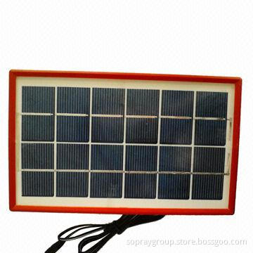 7.5W/6V/1.25A Solar Panel, Laminated with Plastic Frame, 12pcs of Solar Cells, 220 x 135 x 17mm